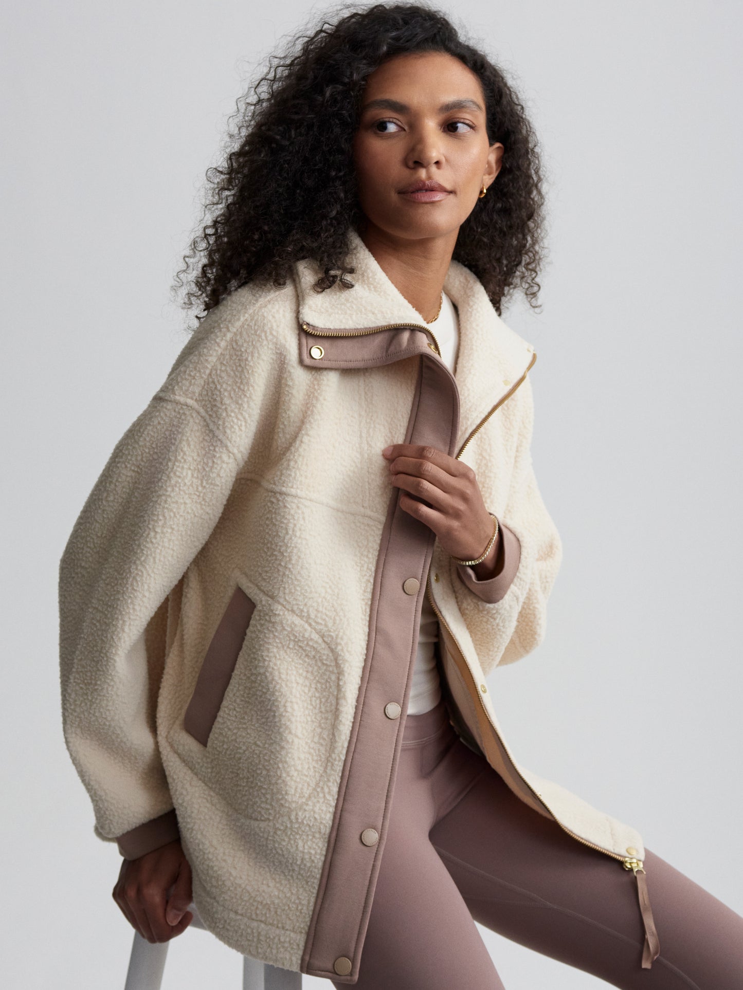 Tatton Fleece Jacket - Cool Sand