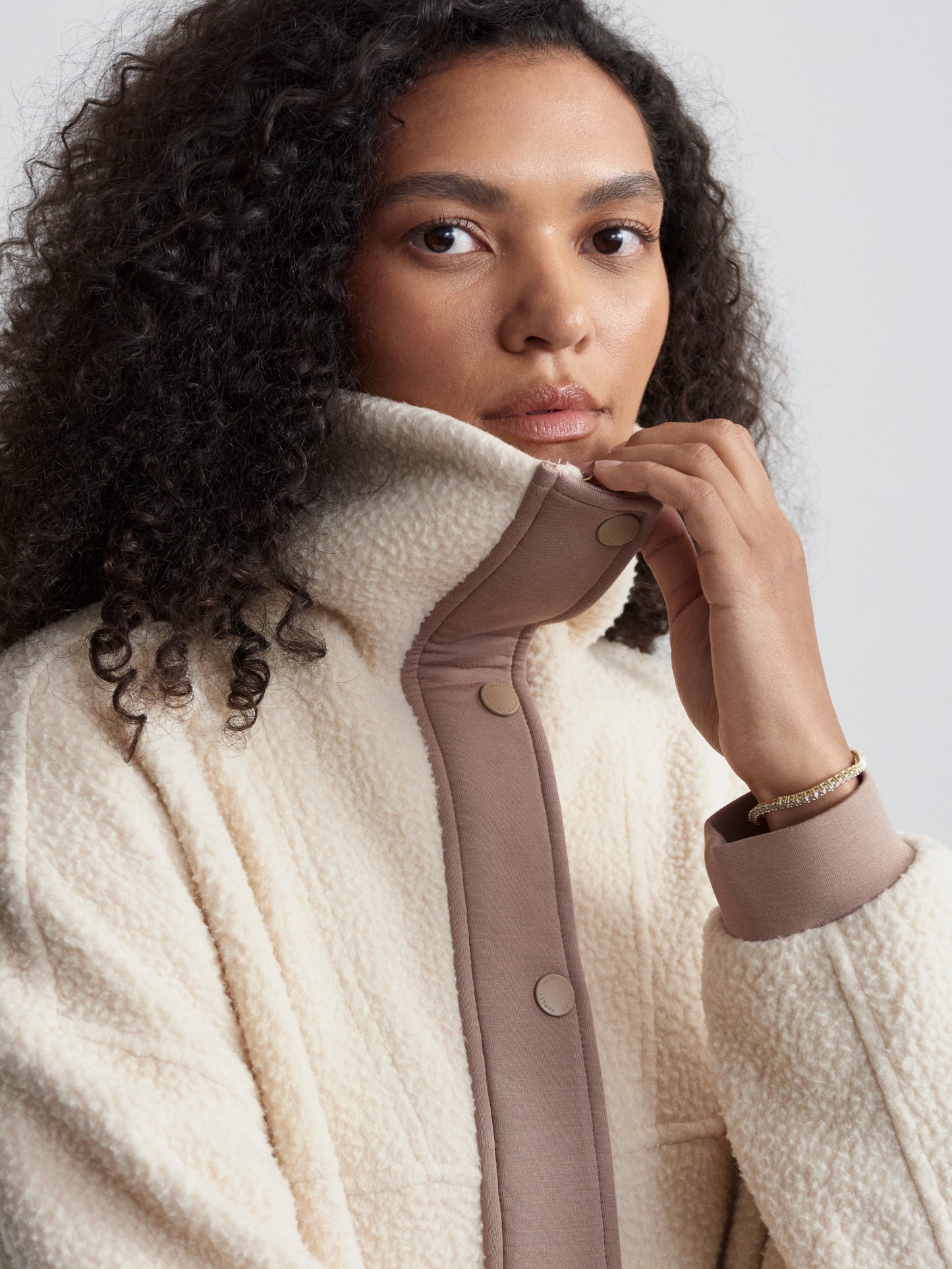 Tatton Fleece Jacket - Cool Sand