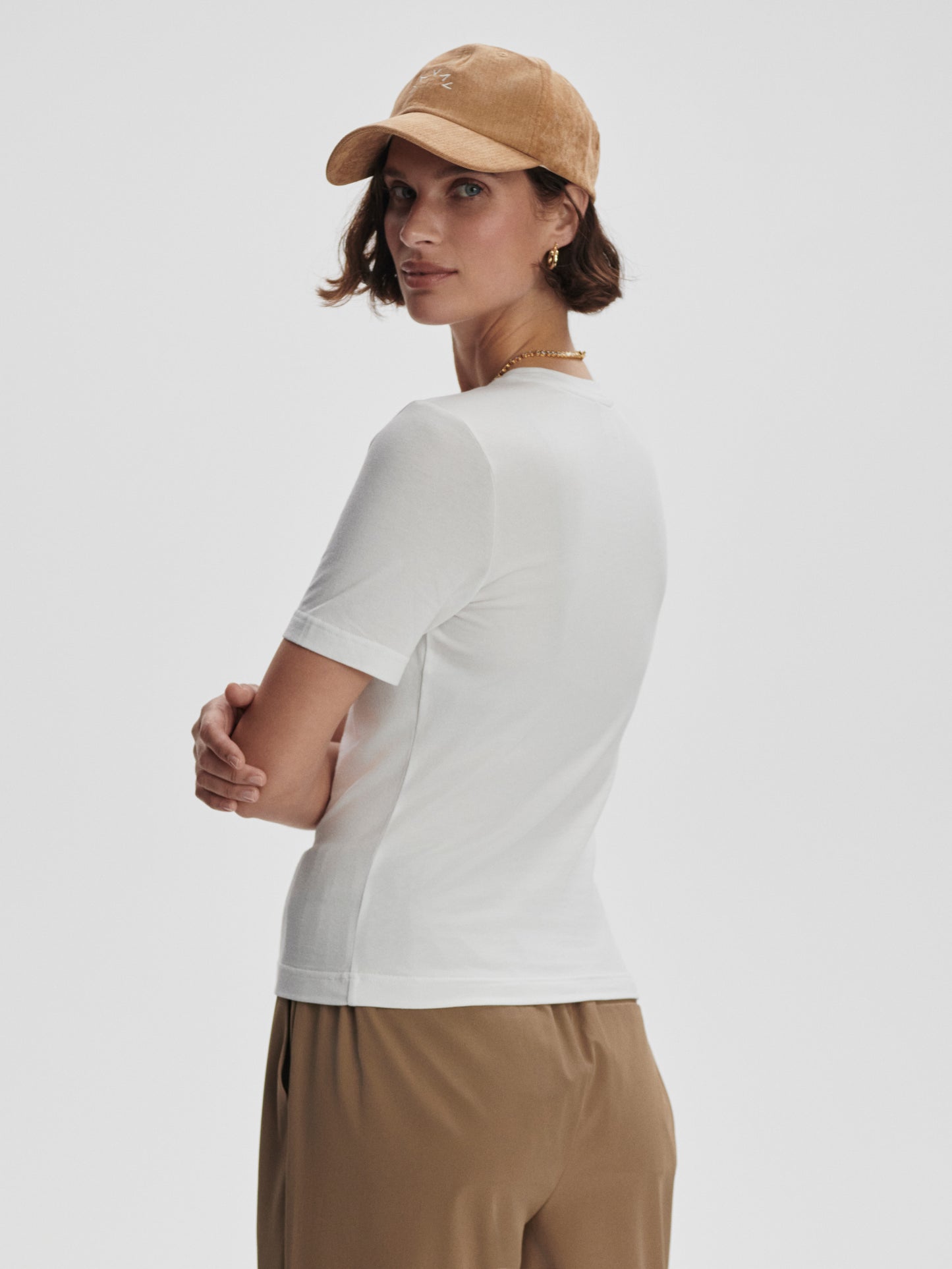 Regina Fitted Tee - White