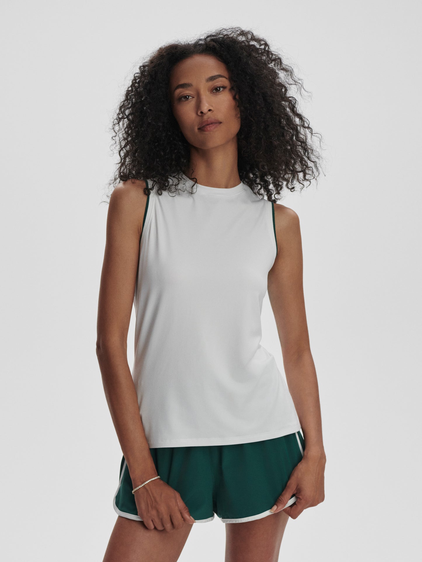 Arton Performance Tank - White/Forest