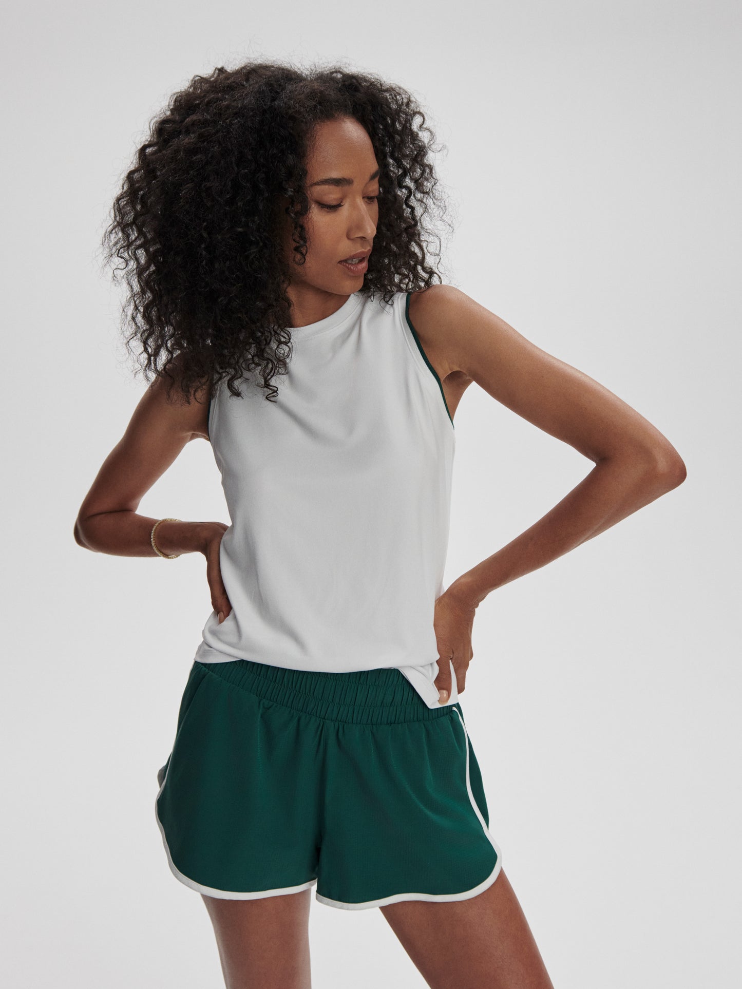 Arton Performance Tank - White/Forest
