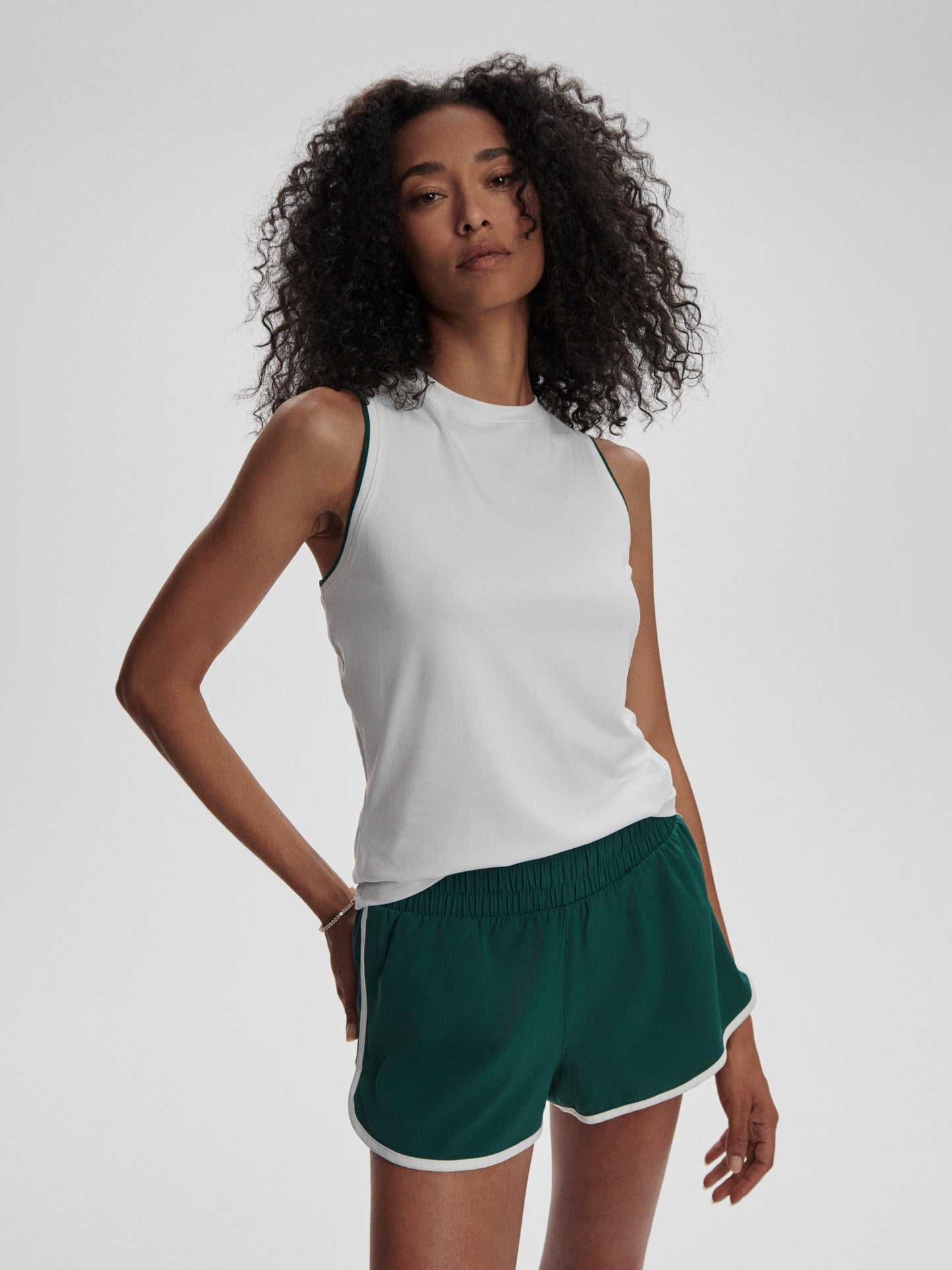 Arton Performance Tank - White/Forest