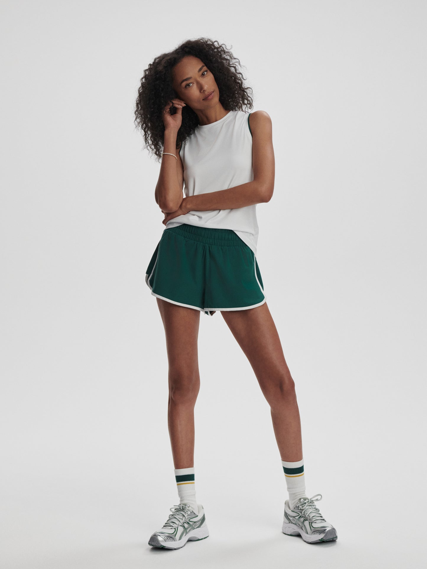 Arton Performance Tank - White/Forest