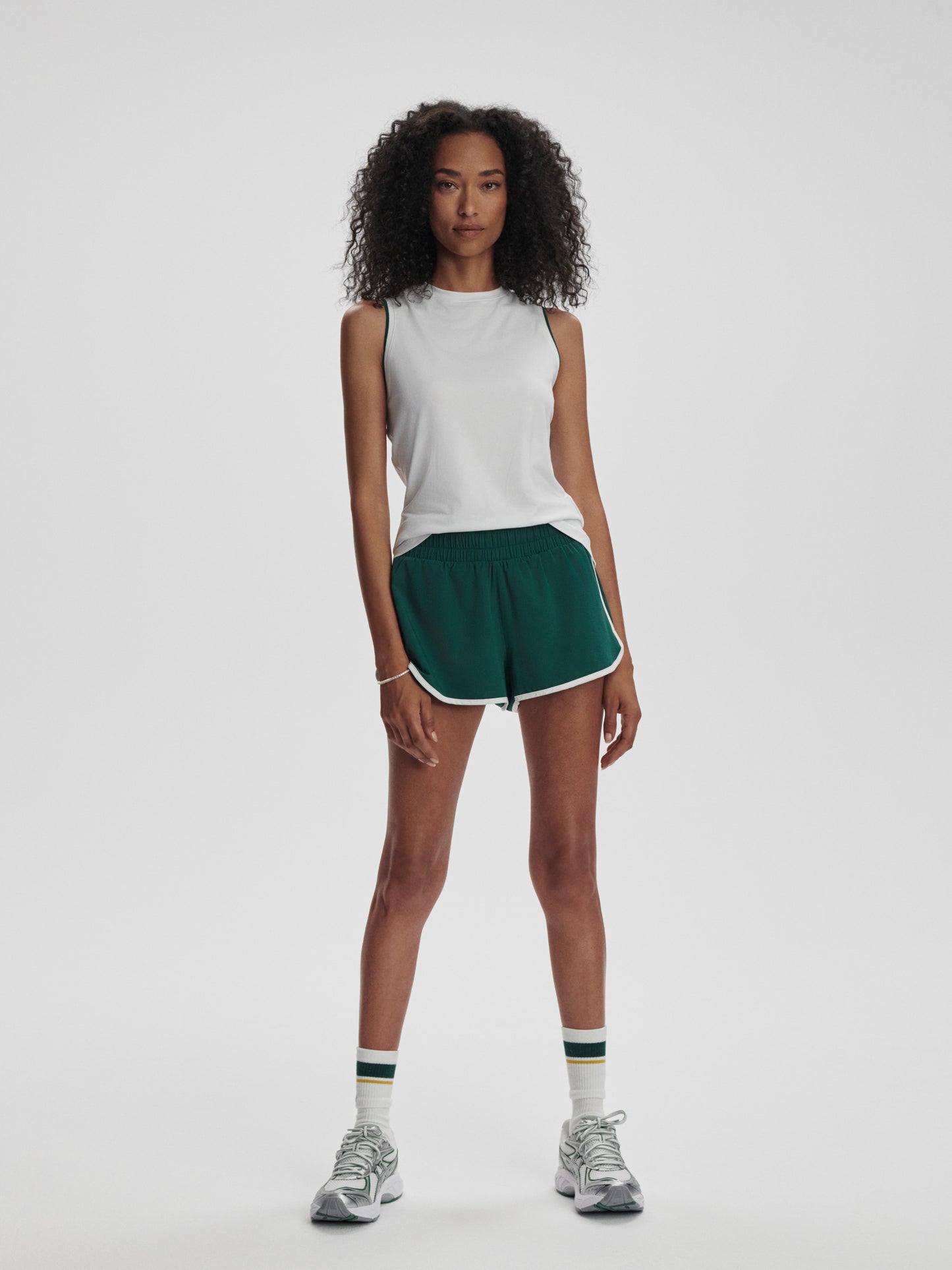 Arton Performance Tank - White/Forest