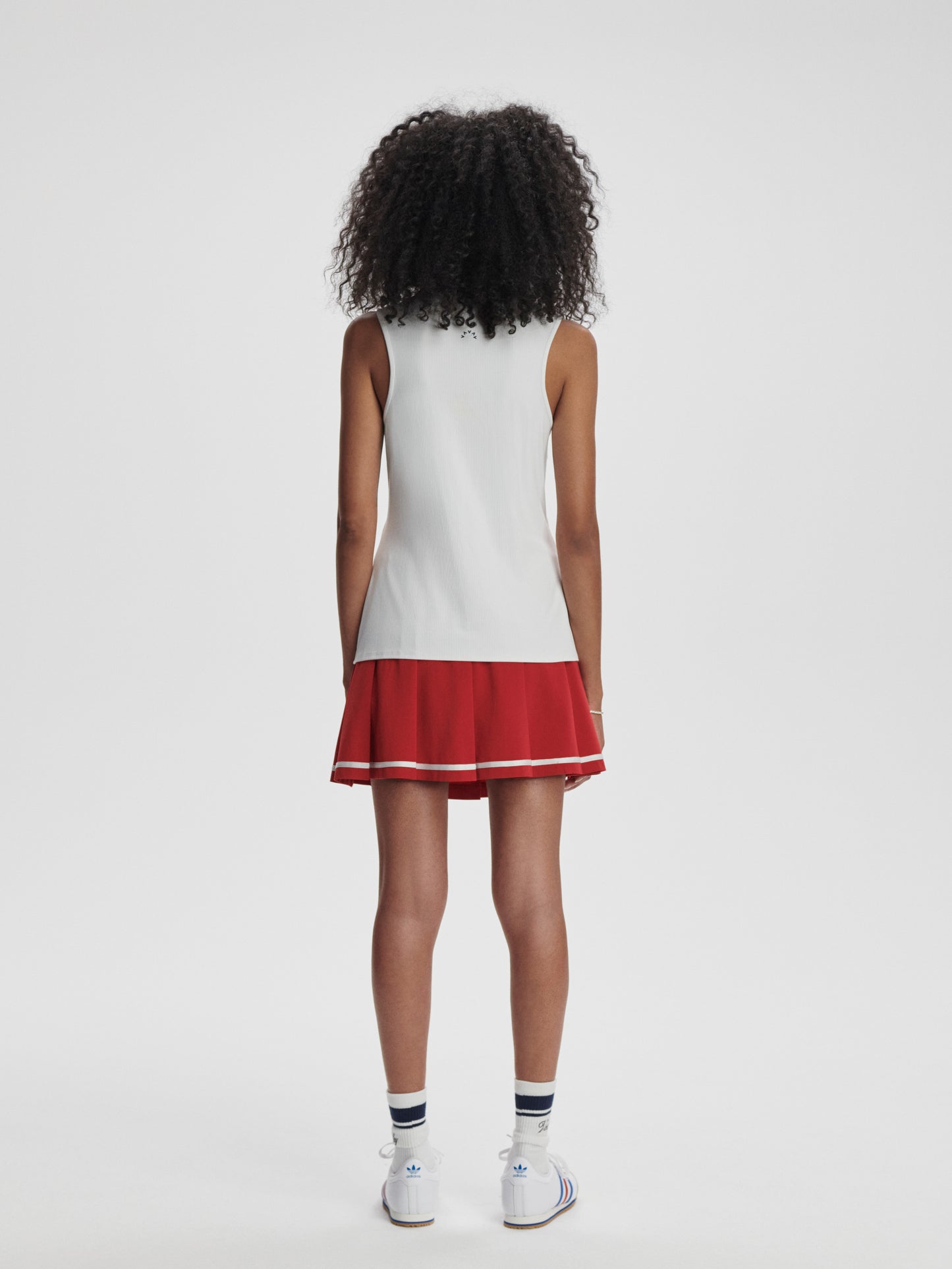 Fritton Performance Tank - White/Haute Red