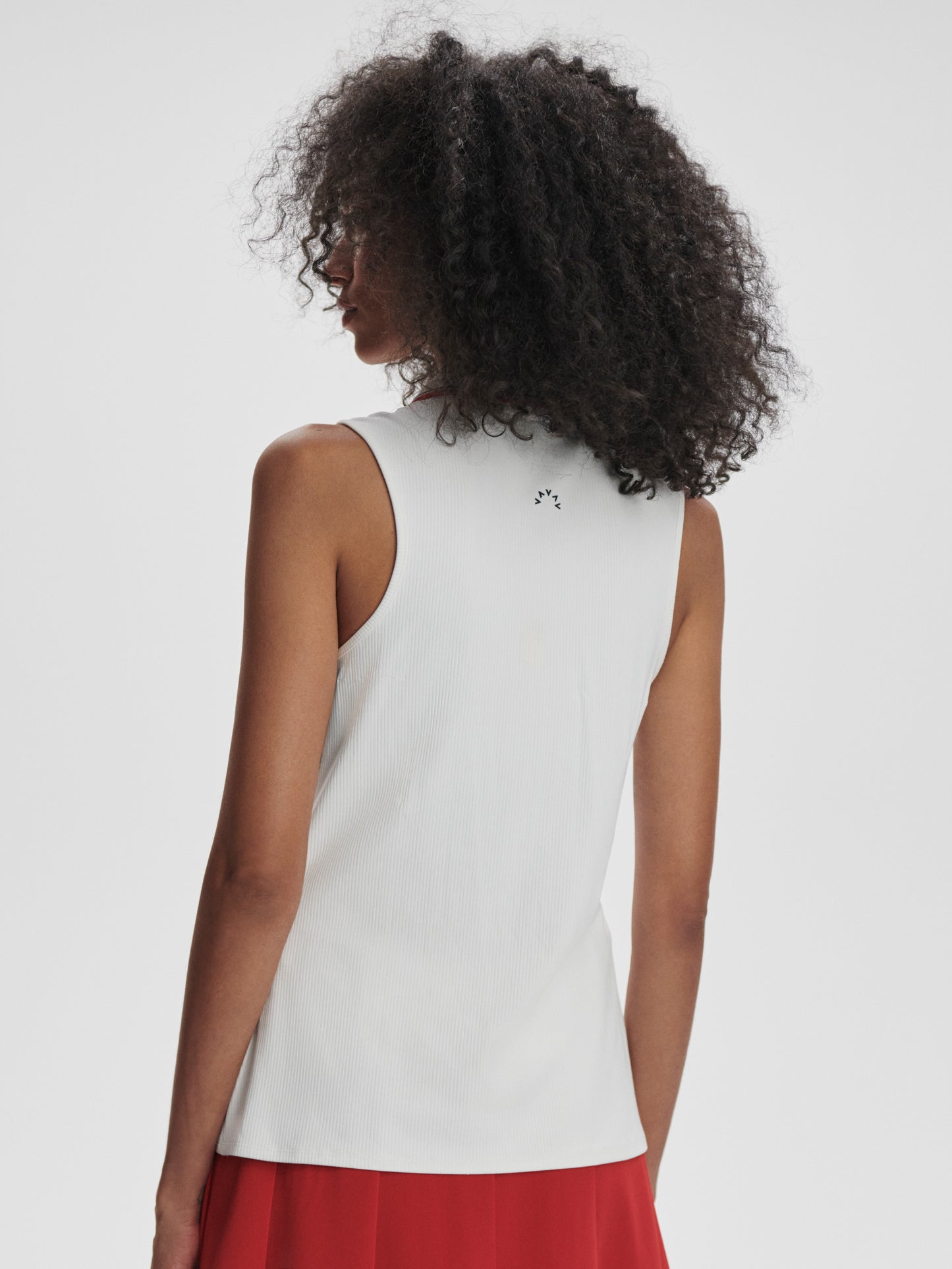 Fritton Performance Tank - White/Haute Red