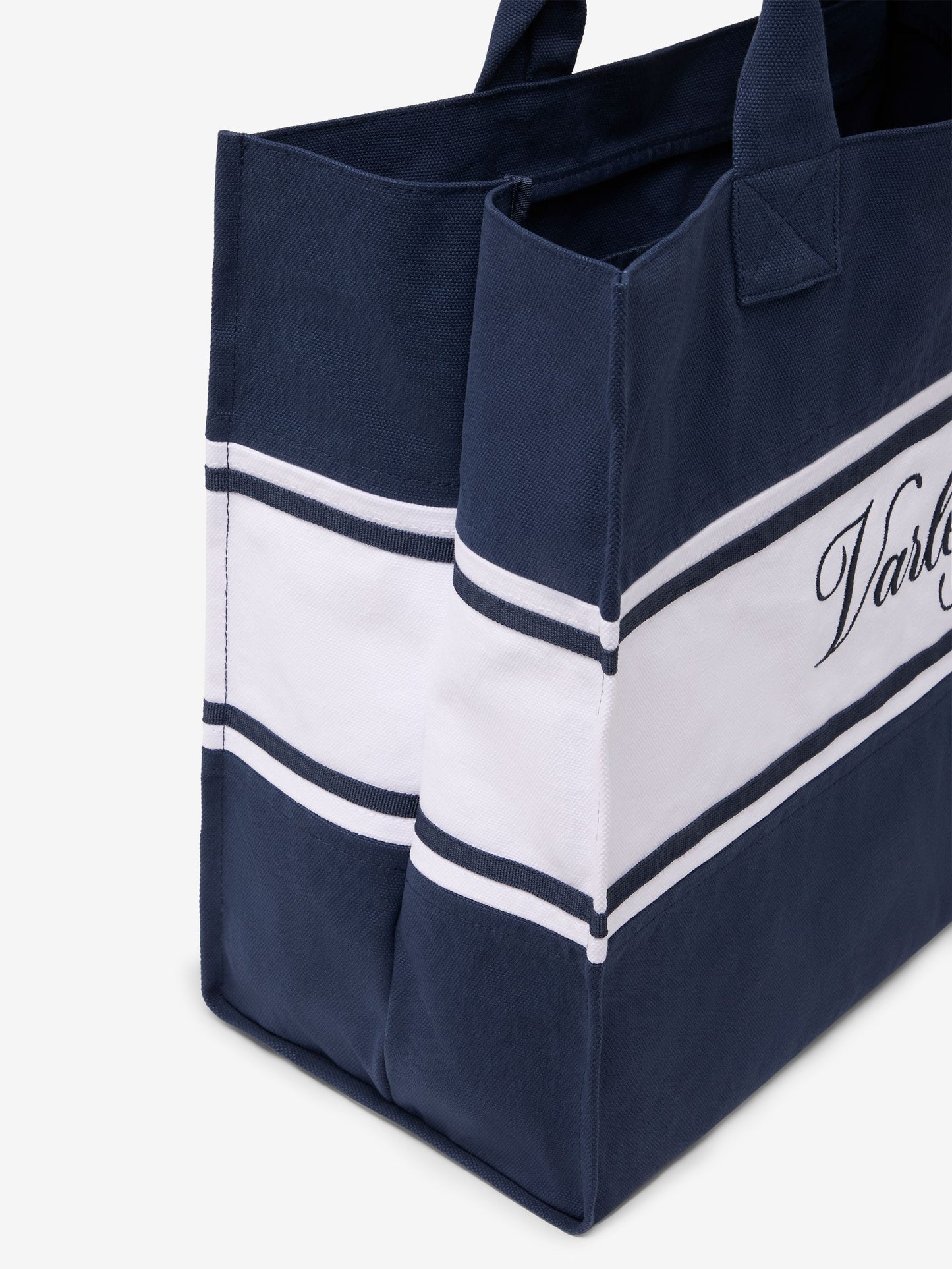 Foeburn Market Tote Bag - Blue Nights/White