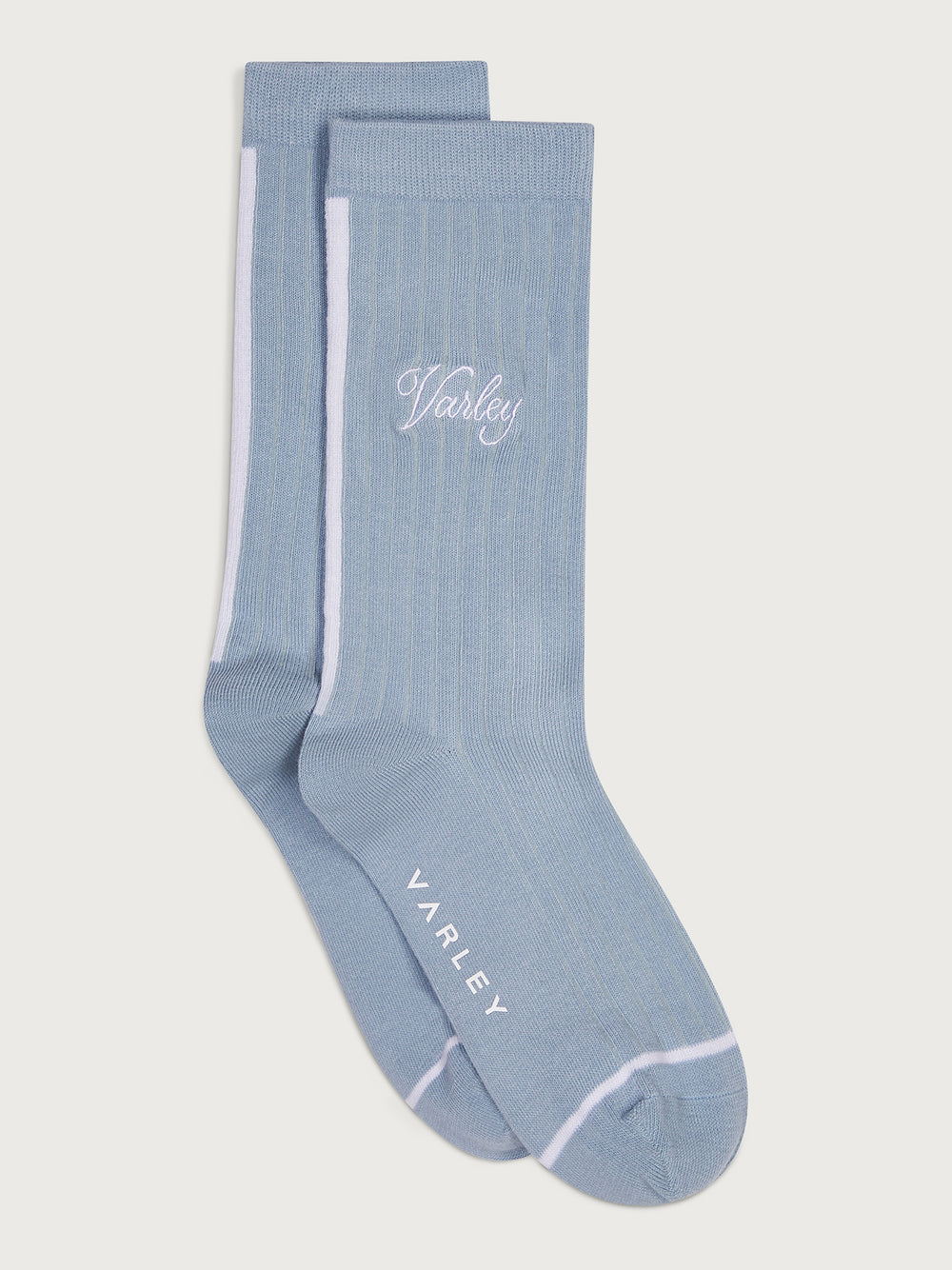 Ivan Light Rib Sock -  Celestial Blue