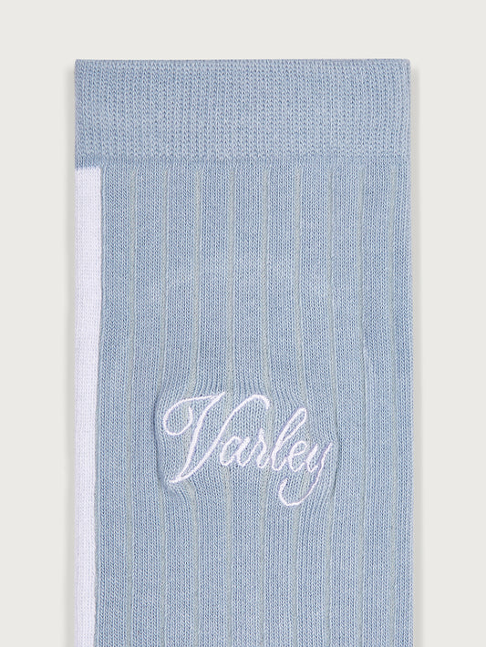 Ivan Light Rib Sock -  Celestial Blue
