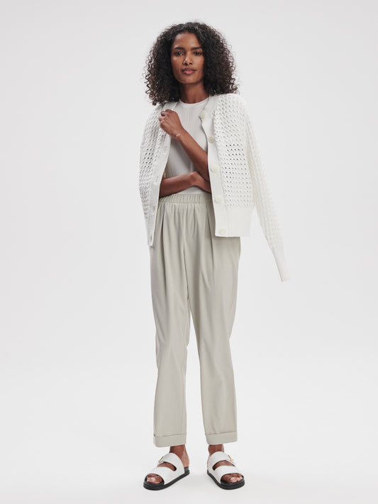 Alana Slim Tapered Cuff Pant 29" - Sage Grey