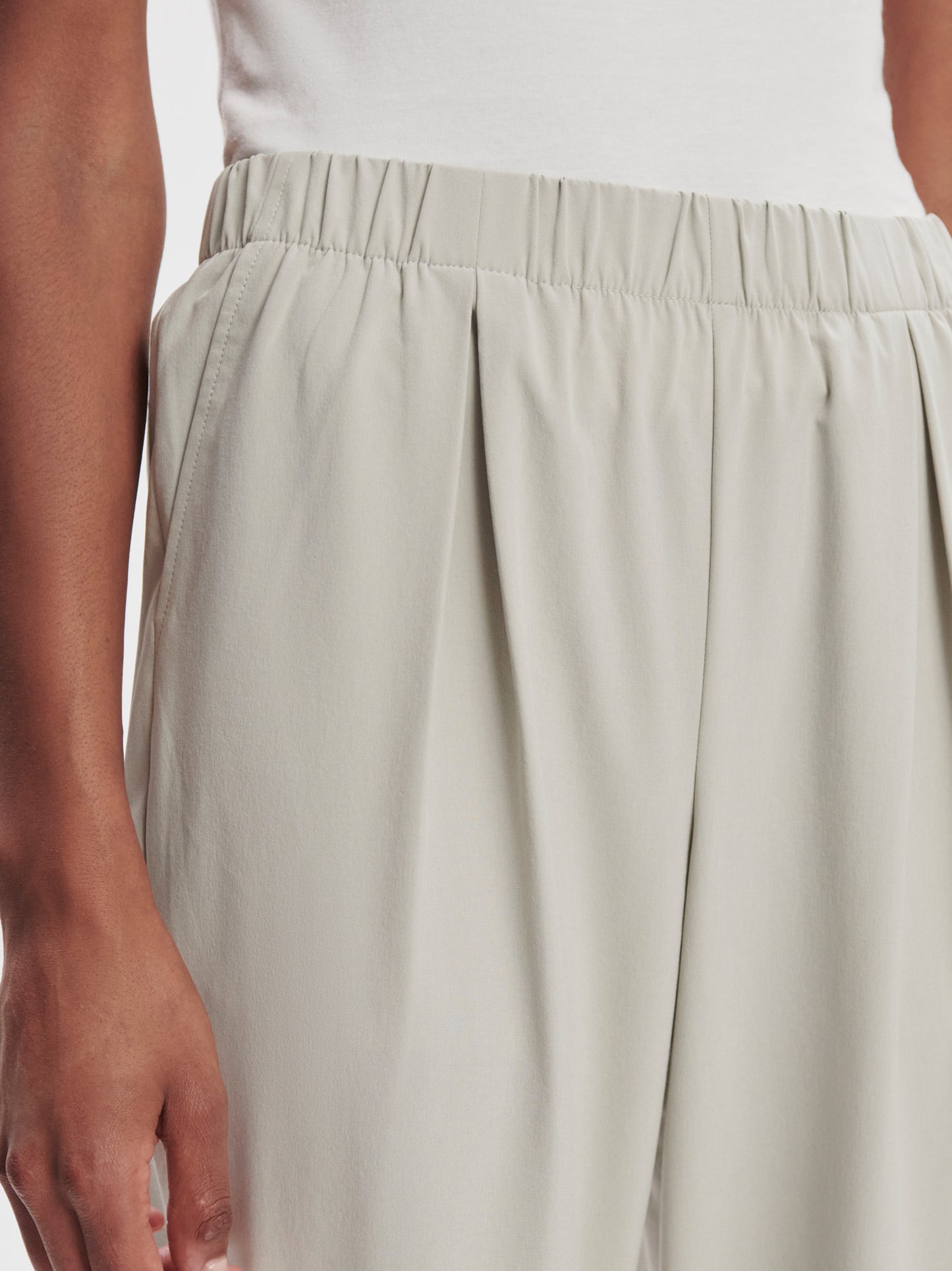 Alana Slim Tapered Cuff Pant 27" - Sage Grey