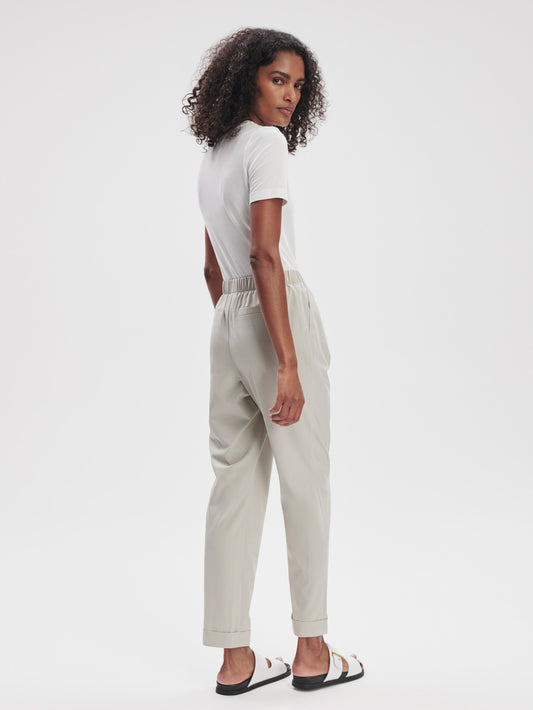 Alana Slim Tapered Cuff Pant 27" - Sage  Grey