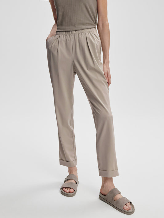 Alana Slim Tapered Cuff Pant 27" - Simply Taupe