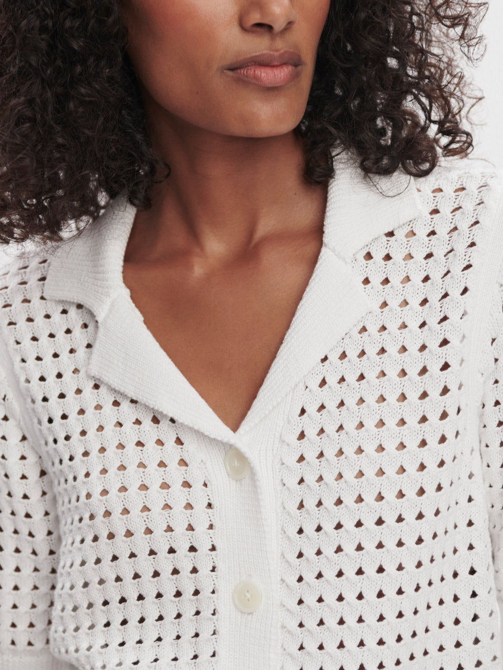 Ellie Knit Shirt - White