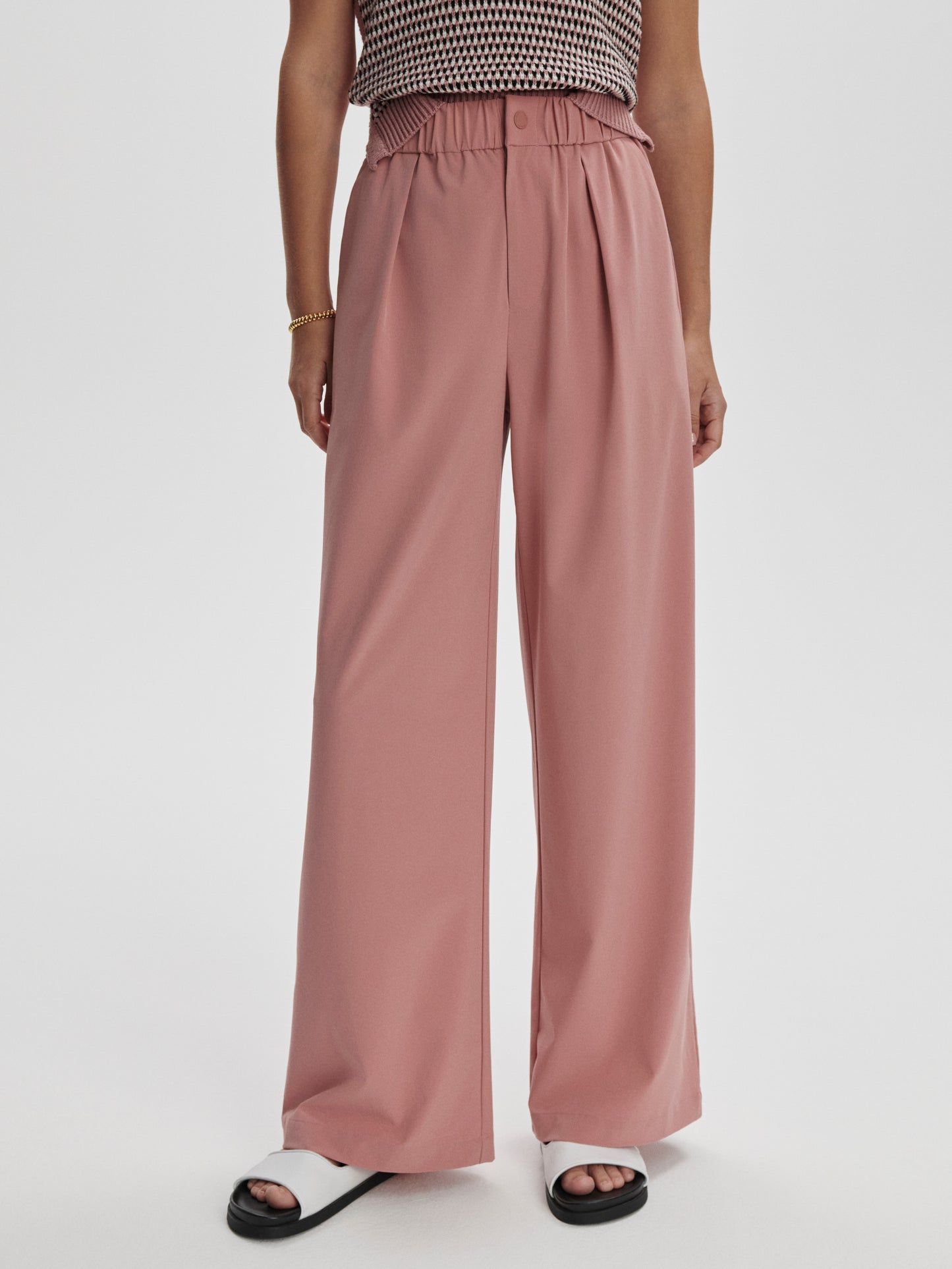Kayson Wide Leg 32 - Ash Rose