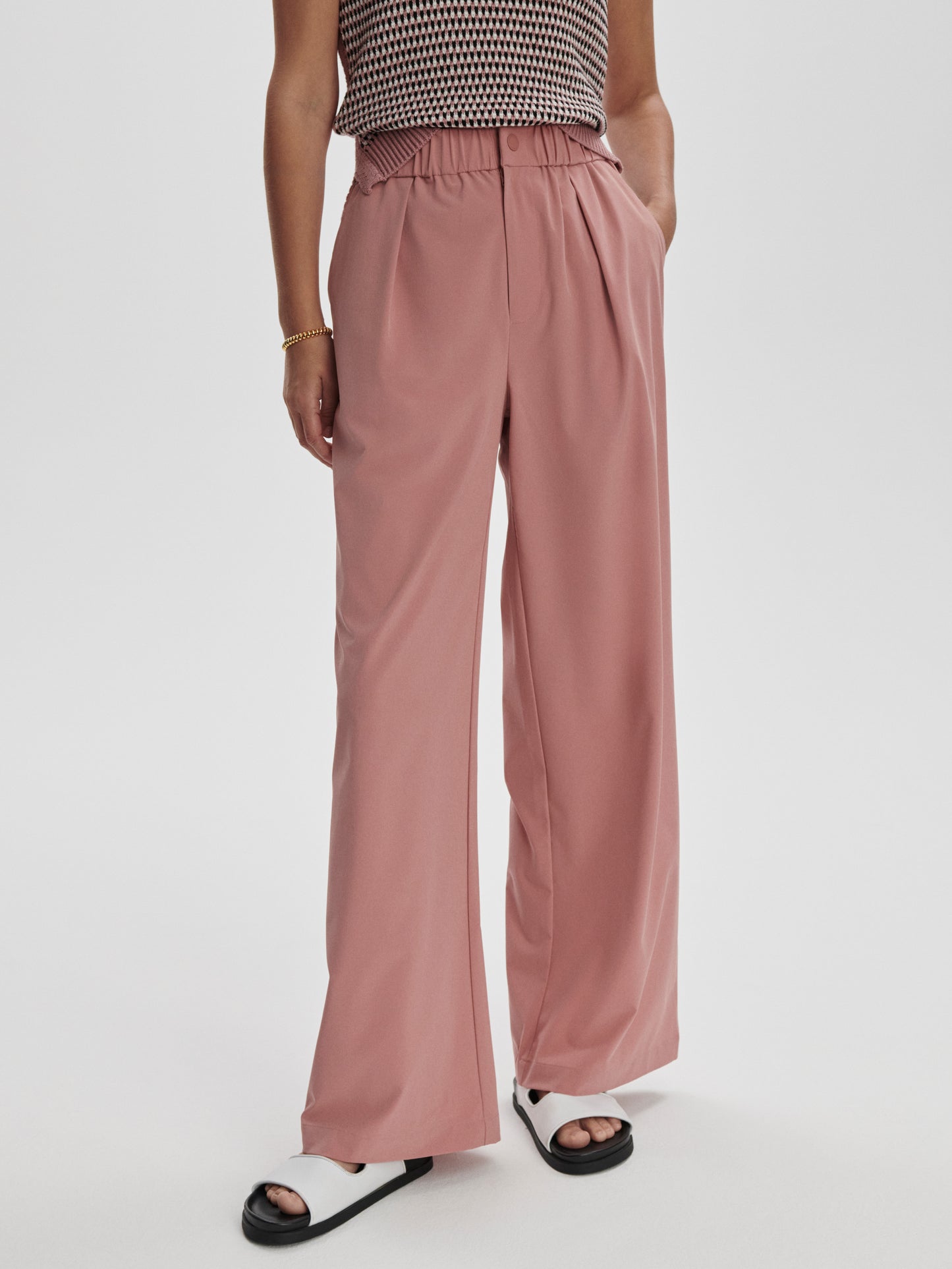 Kayson Wide Leg 32 - Ash Rose
