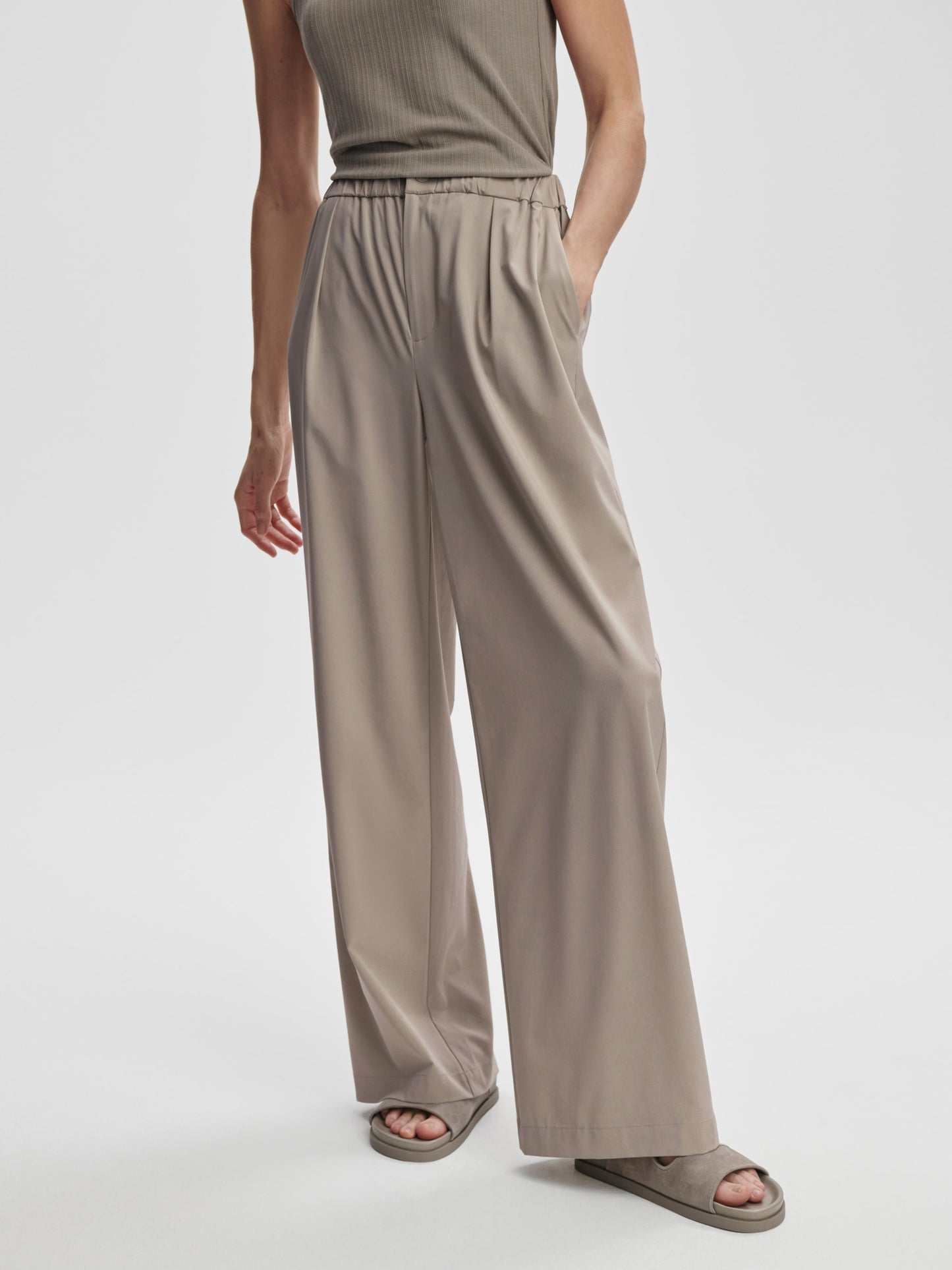 Kayson Wide Leg 29.5 - Simply Taupe