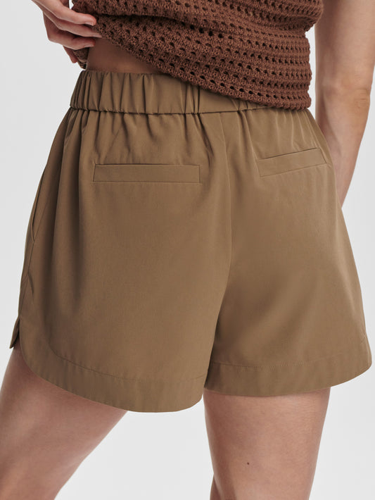 Nila Mid-Rise Short 3" - Taupe Stone