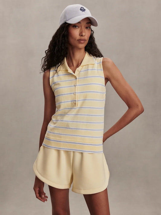 Rue Polo Tank - Anise Flower/Xenon Blue