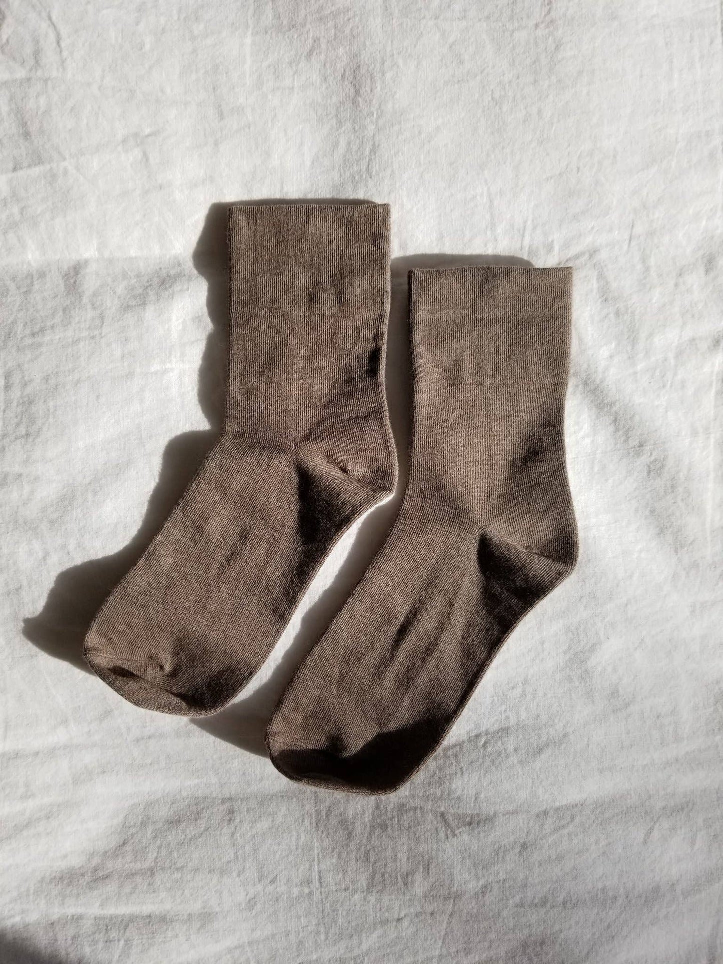 Sneaker Socks: Ht. Grey