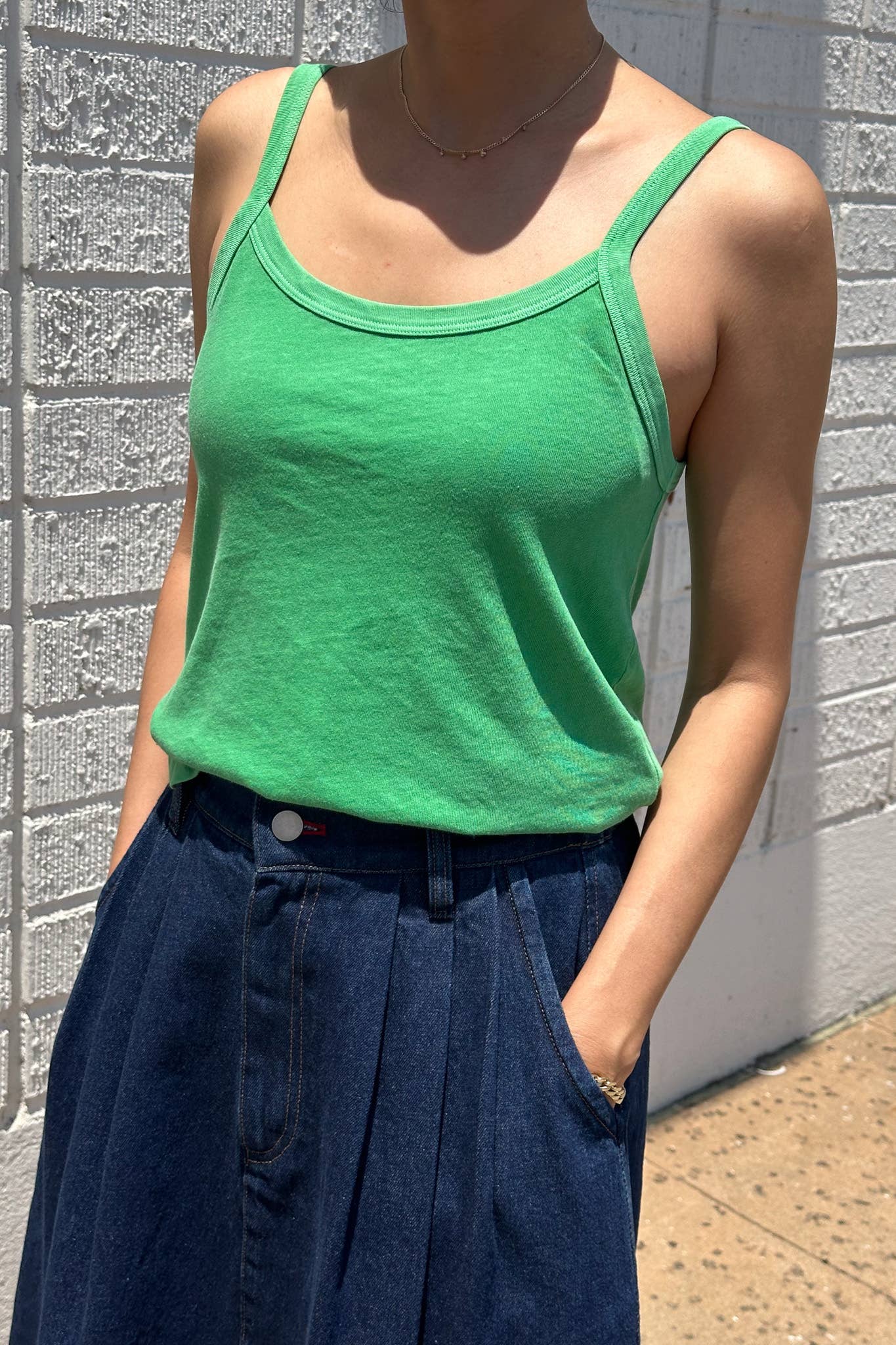 Organic Cotton Dana Cami: Black