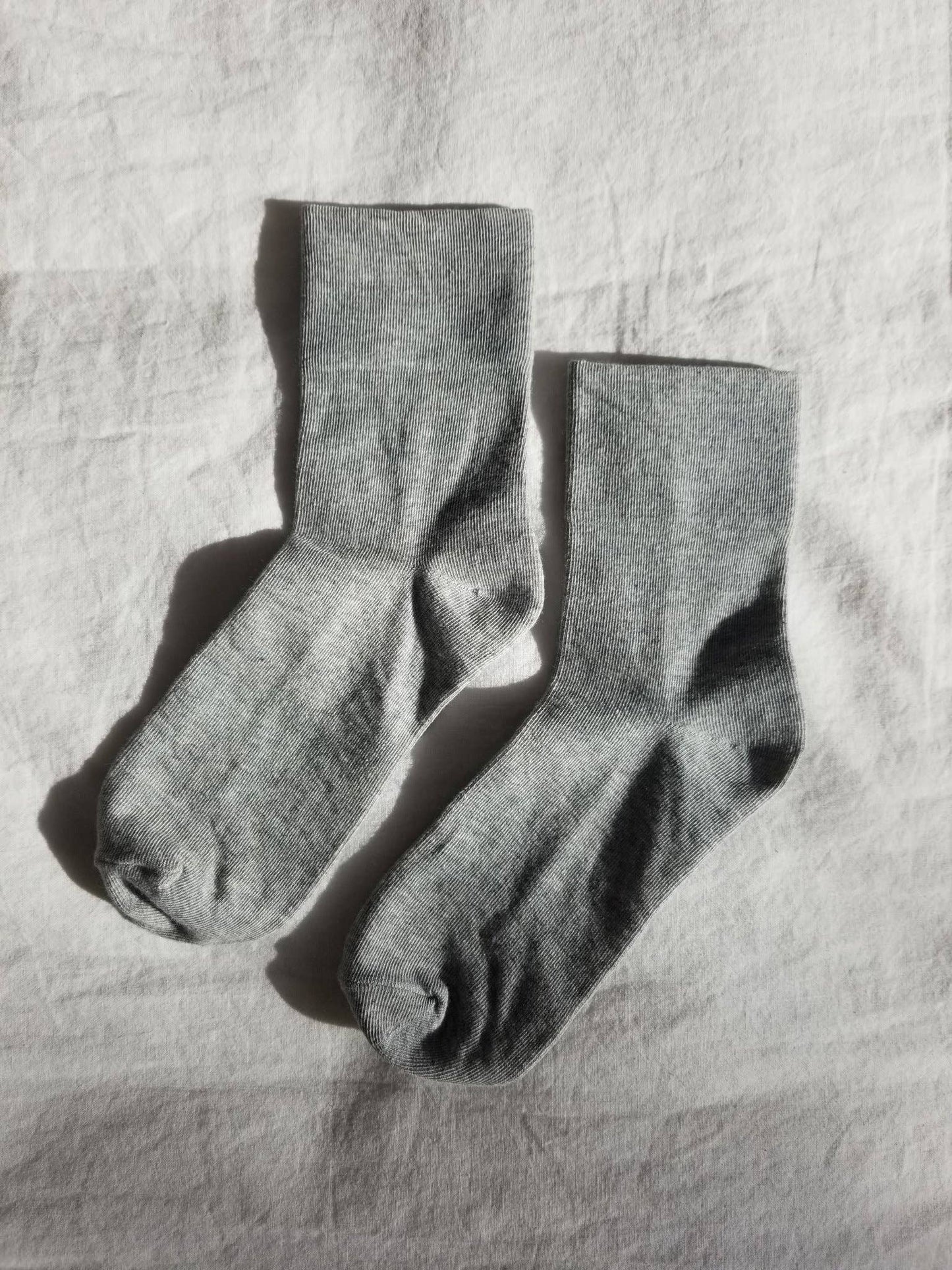 Sneaker Socks: Heather Grey