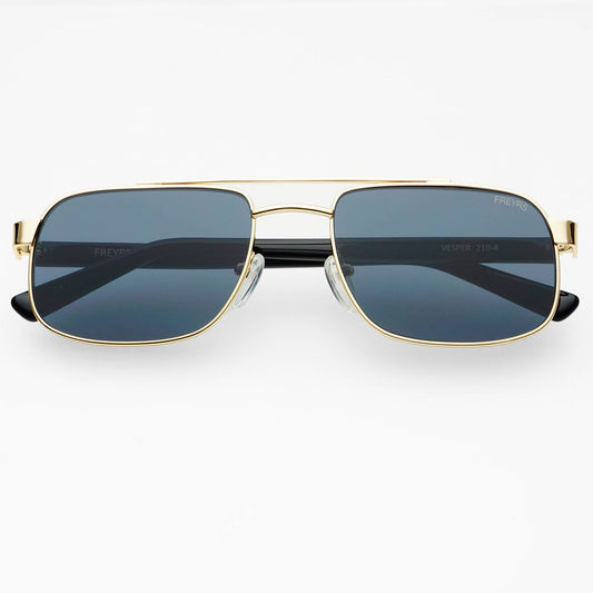 Vesper Unisex Aviator Sunglasses - Gold / Gray