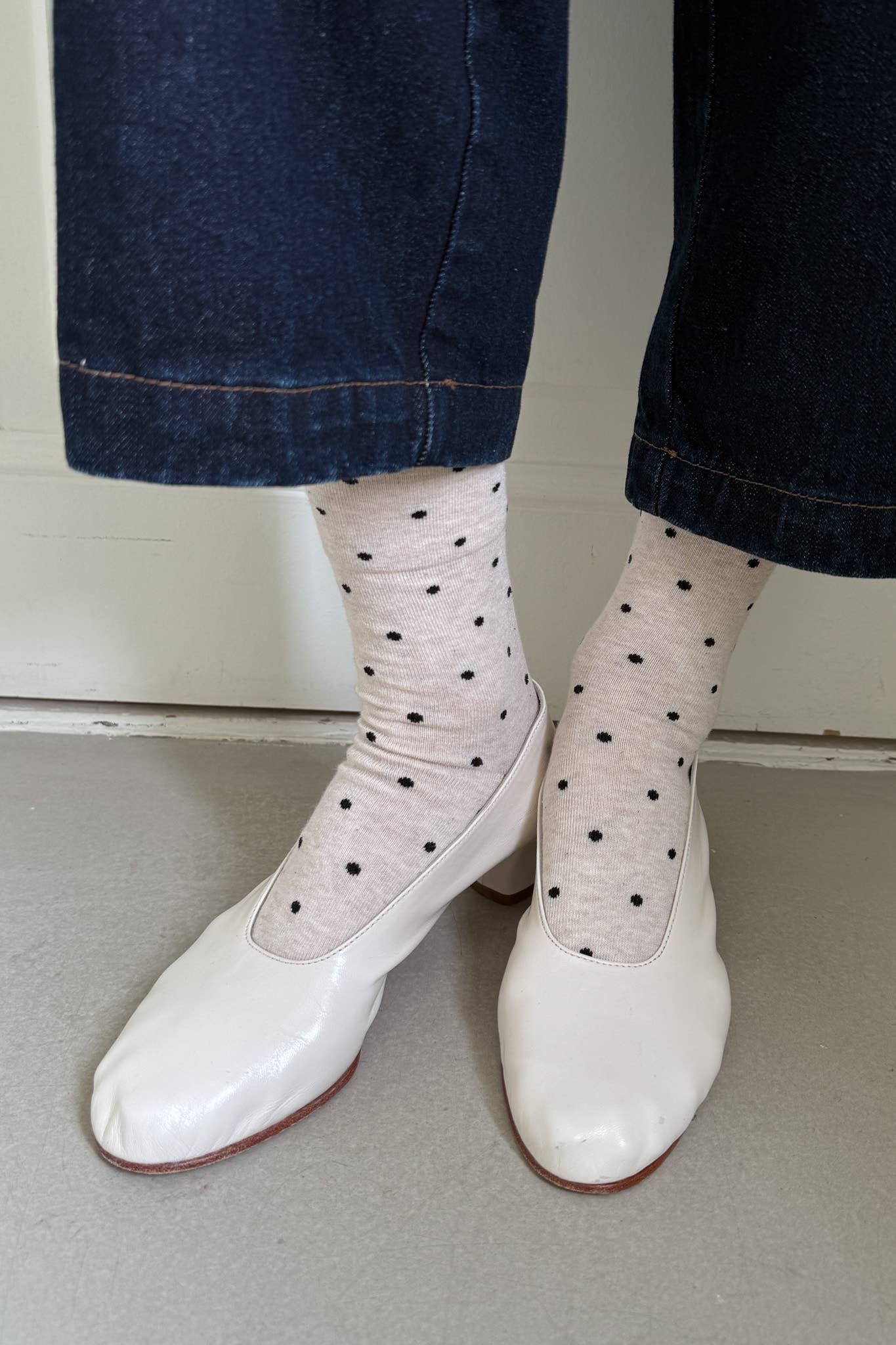 Sneaker Socks: Ht. Grey