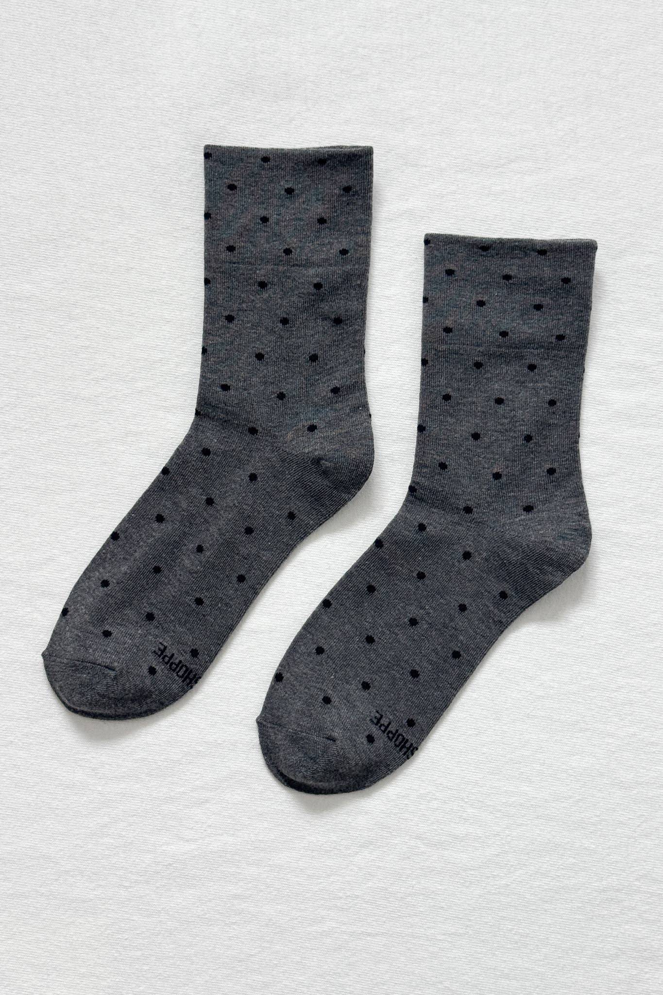 Sneaker Socks: Ht. Grey