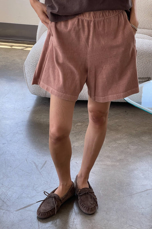 Flared Basketball Shorts: Macchiato