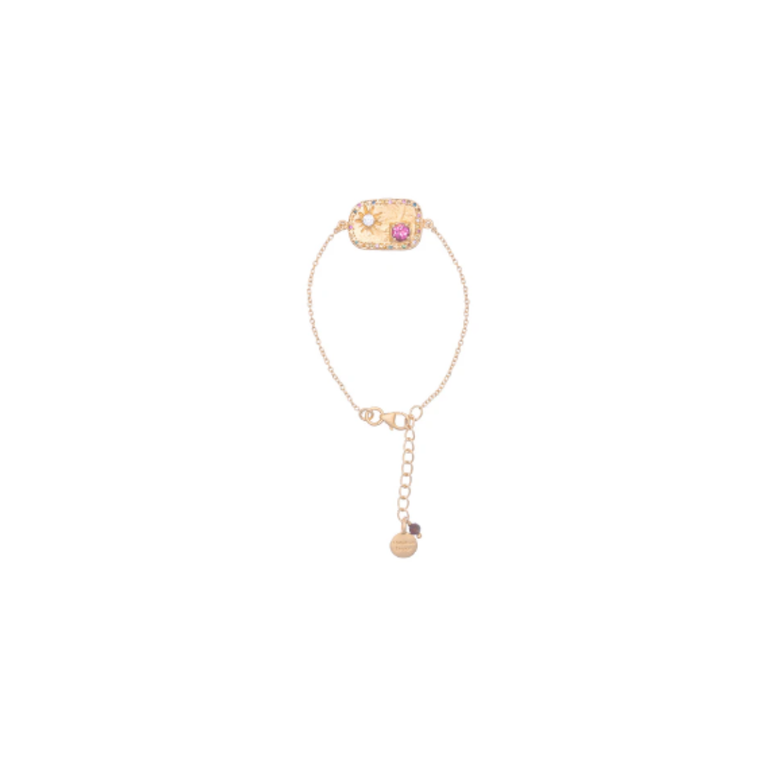 Pink Tourmaline Fez Bracelet
