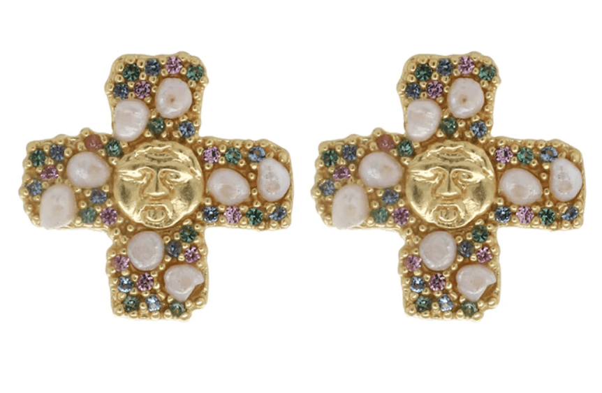 Gorgoneion Peace Earrings