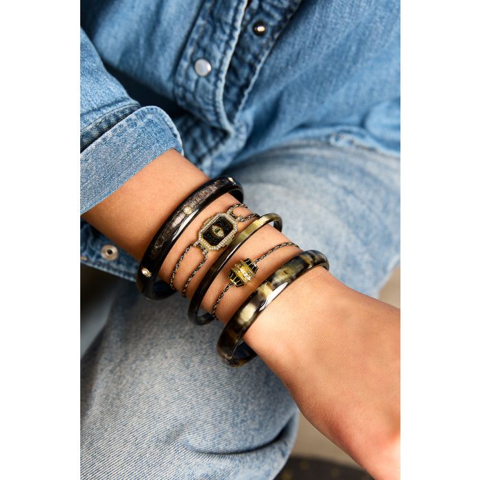 Black Eye Boheme Bracelet - Gold Plated