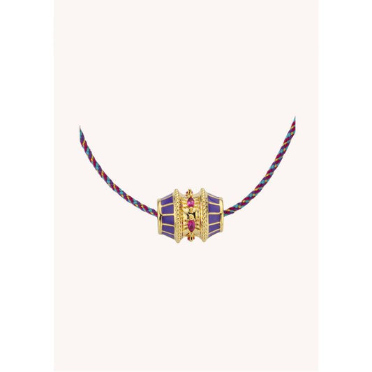 Purple Talisman Necklace - Gold Plated