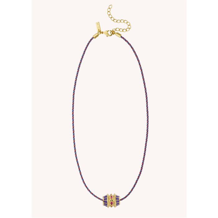Purple Talisman Necklace - Gold Plated