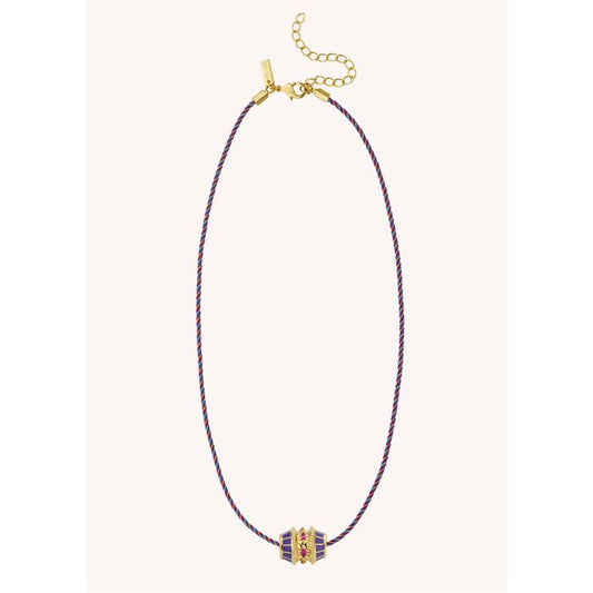 Purple Talisman Necklace - Gold Plated