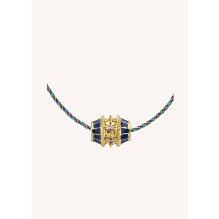 Blue Talisman Necklace - Gold Plated