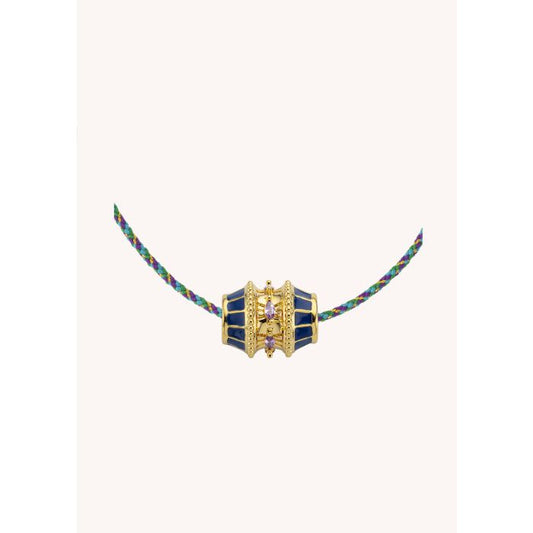 Blue Talisman Necklace - Gold Plated