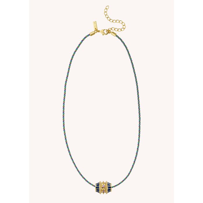 Blue Talisman Necklace - Gold Plated