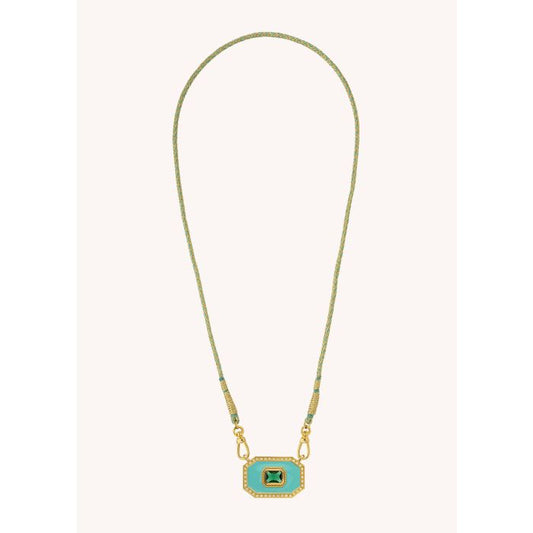 Turquoise Yucatan Necklace - Gold Plated