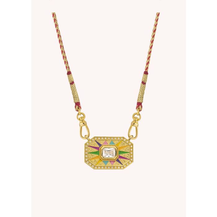 Light Rainbow Yucatan Necklace - Gold Plated