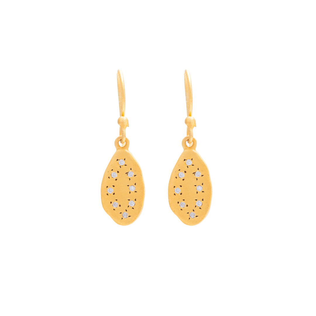 Small Oval Cubic Zirconia Earrings