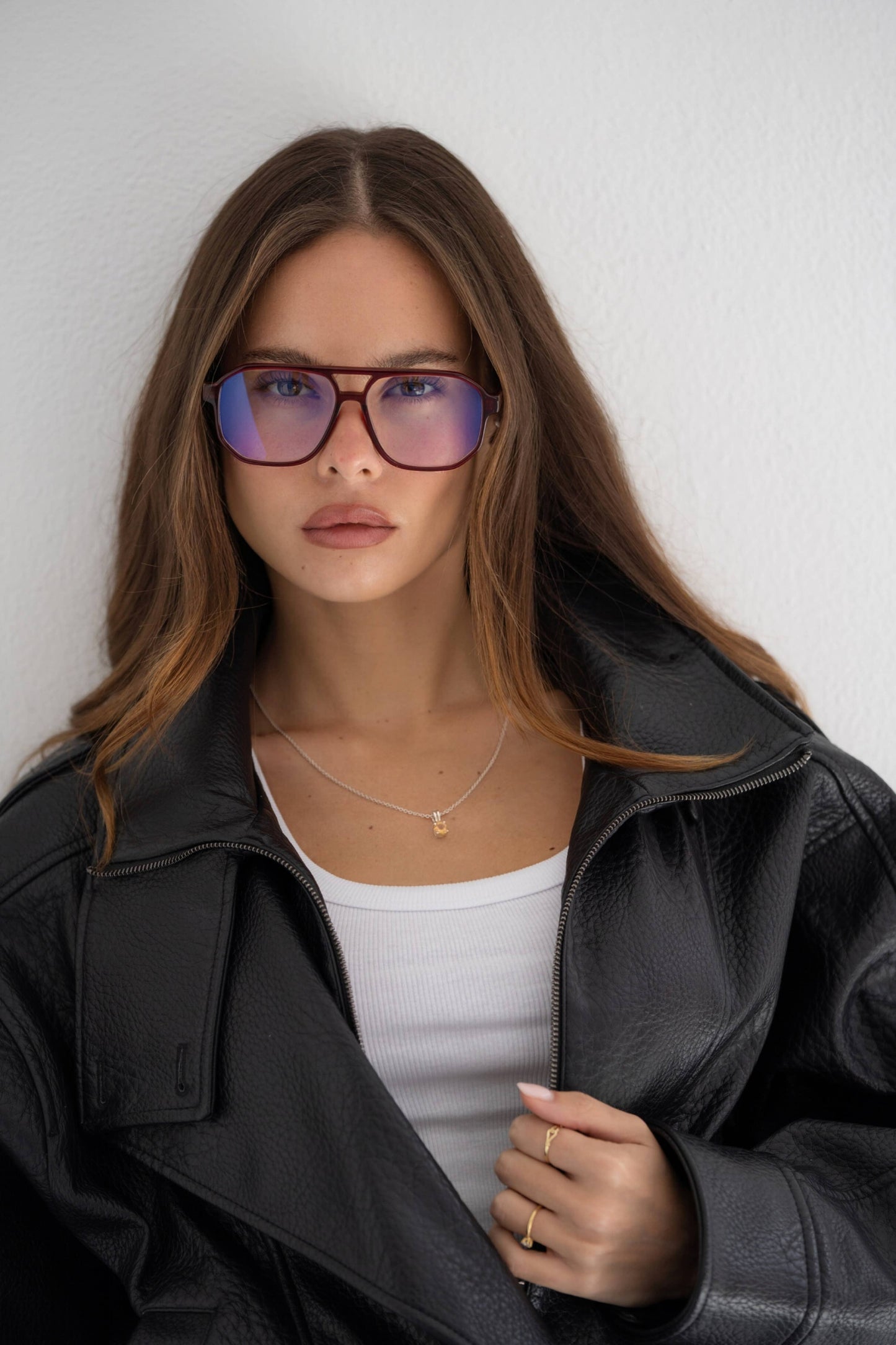 Billie Blue Light Readers Unisex - Red / Blue Light