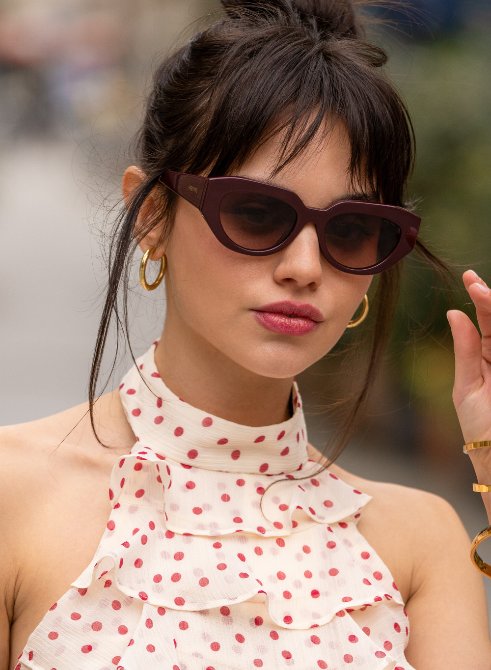 Frankie Acetate Cat Eye Sunglasses - Chocolate