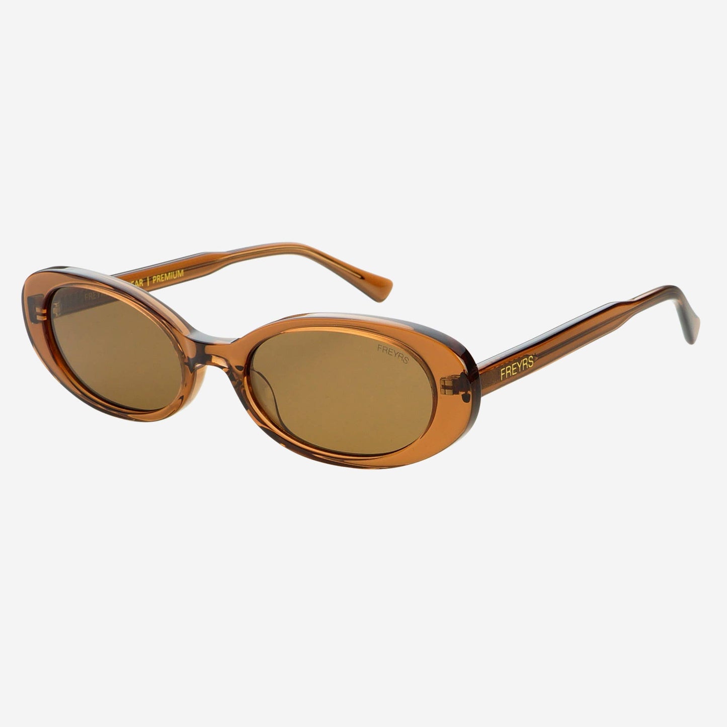 Mimi Acetate Oval Sunglasses - Brown