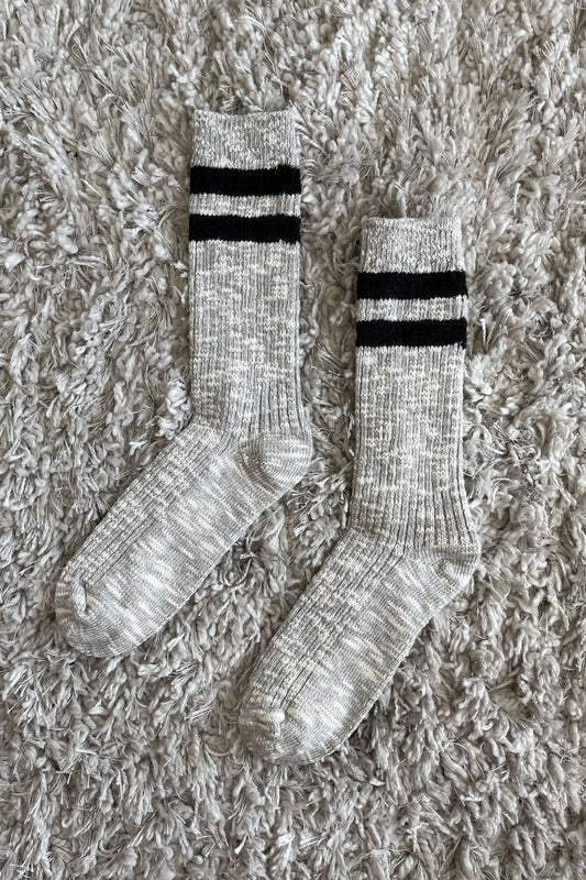 Cottage Varsity Socks -Grey