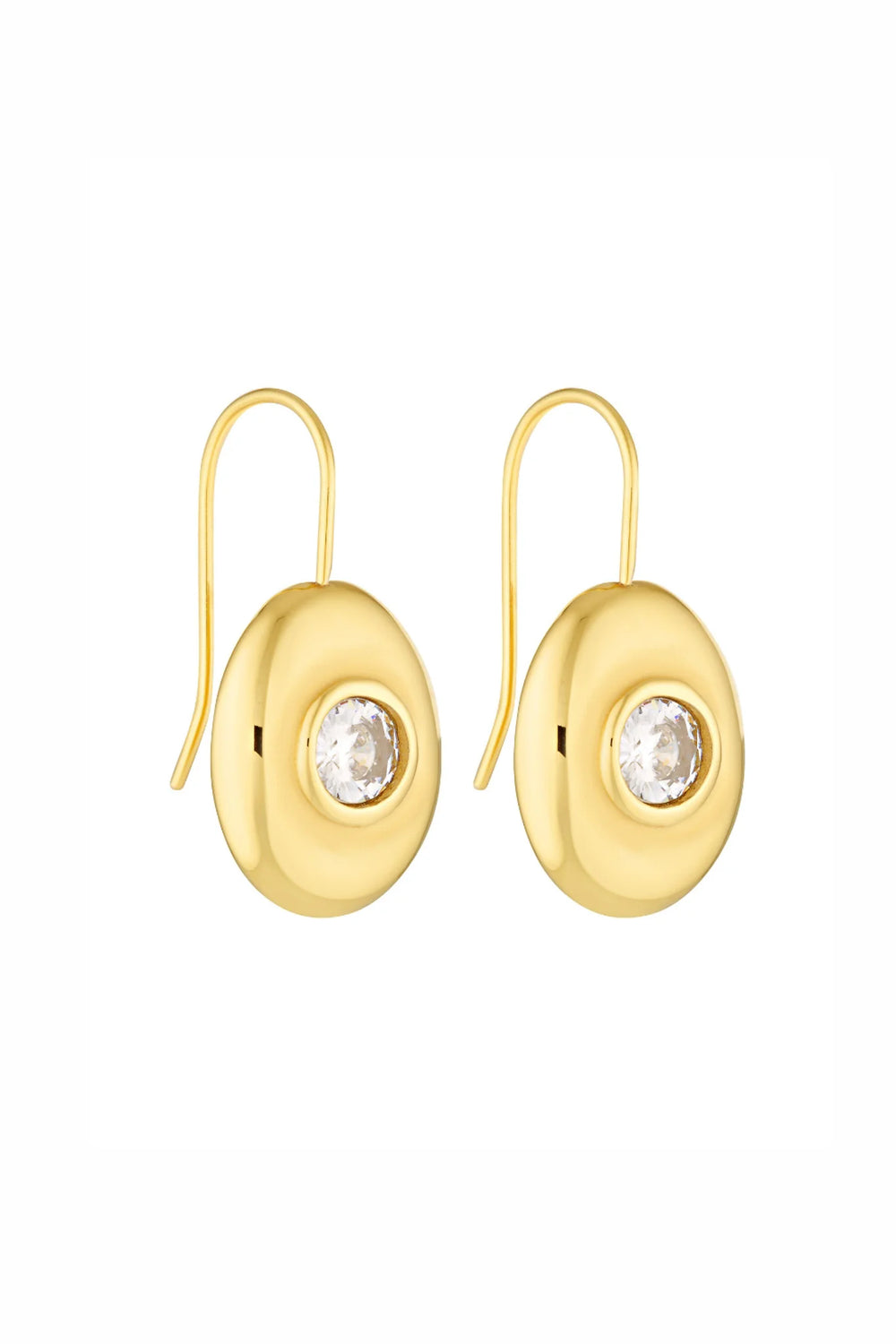 Heritage Drop Earrings - Gold/Clear