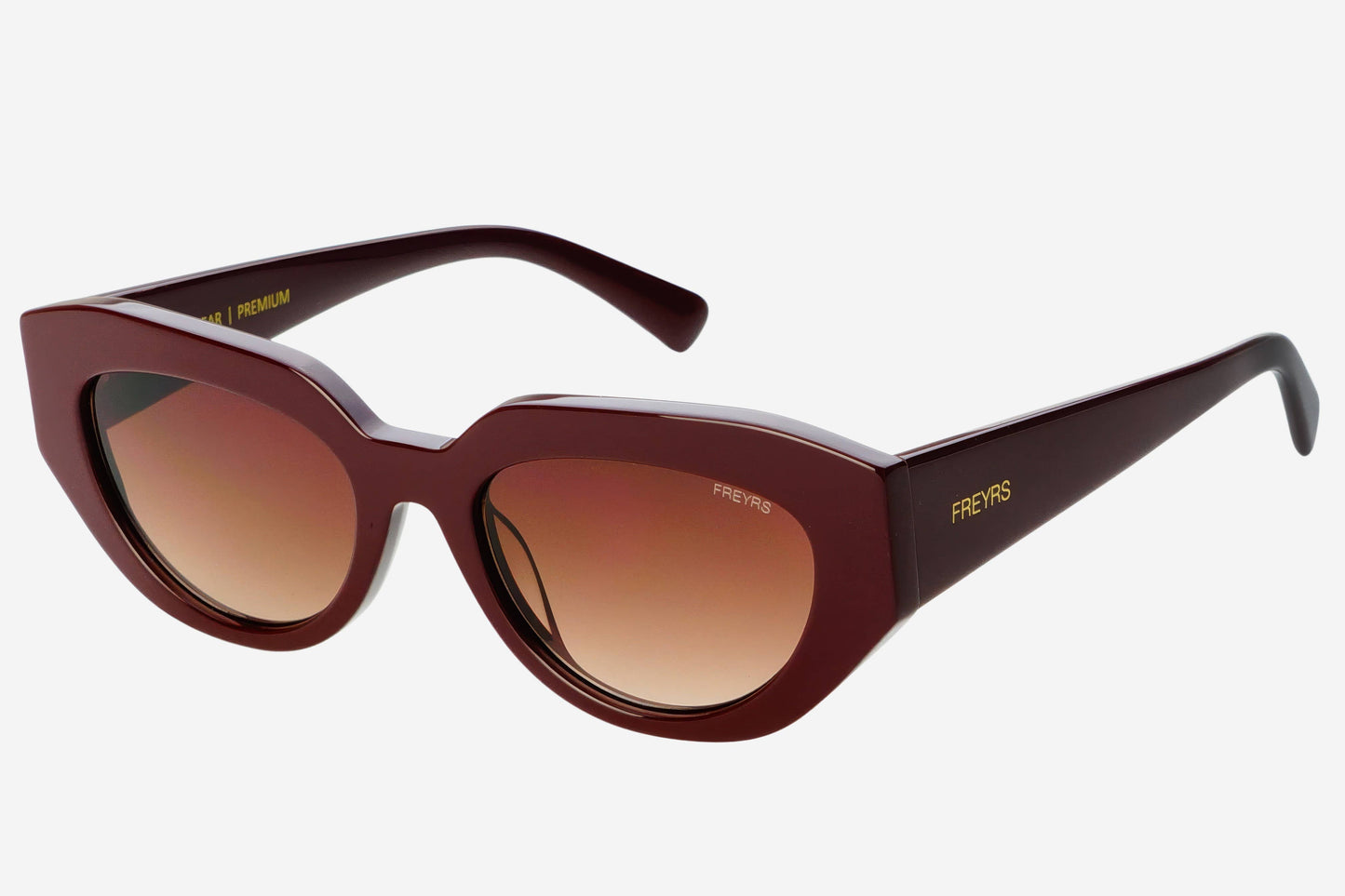 Frankie Acetate Cat Eye Sunglasses - Chocolate