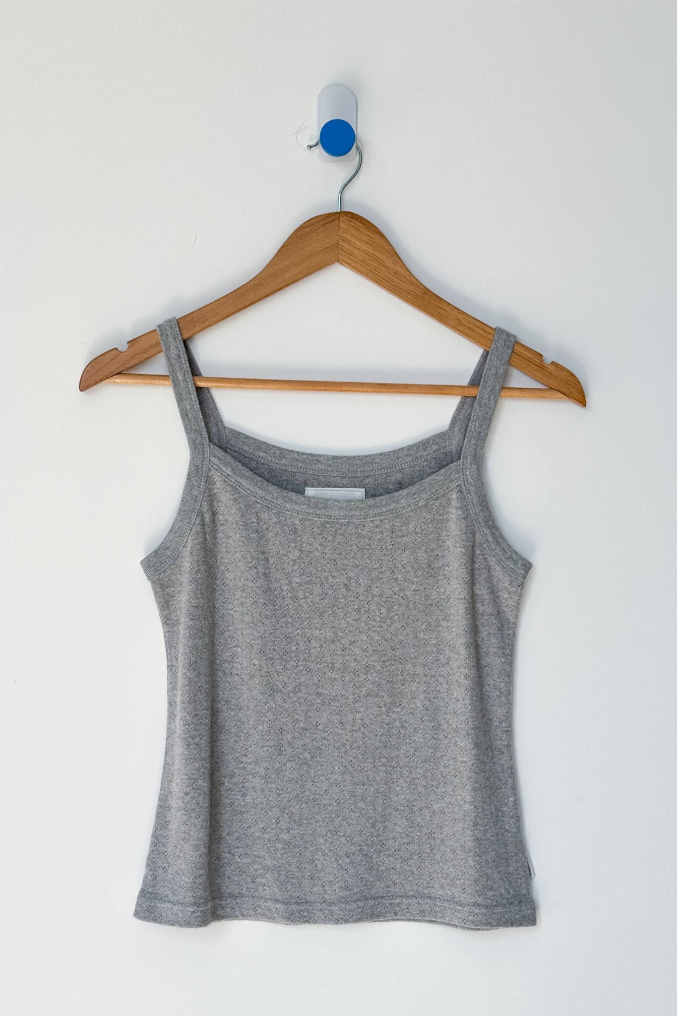Pointelle Eve Cami - Melange Grey
