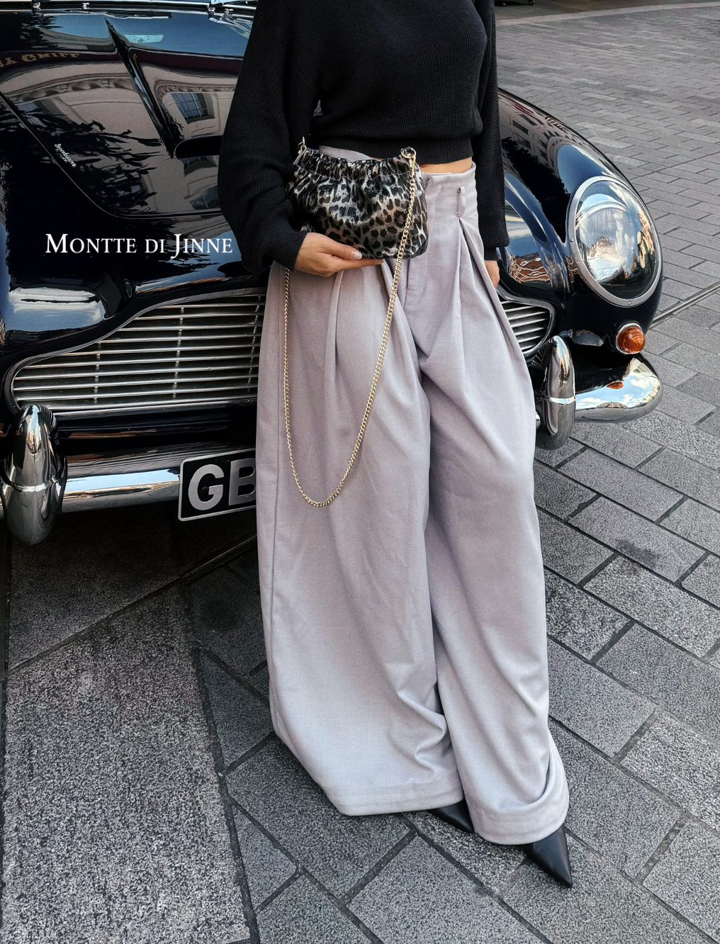 Italian Leather Leopard Print Crossbody Bag: Golden Leopard